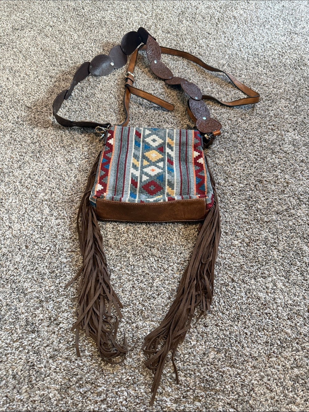 Angel Ranch Southwest Fringe Crossbody Concealed Carry Bag